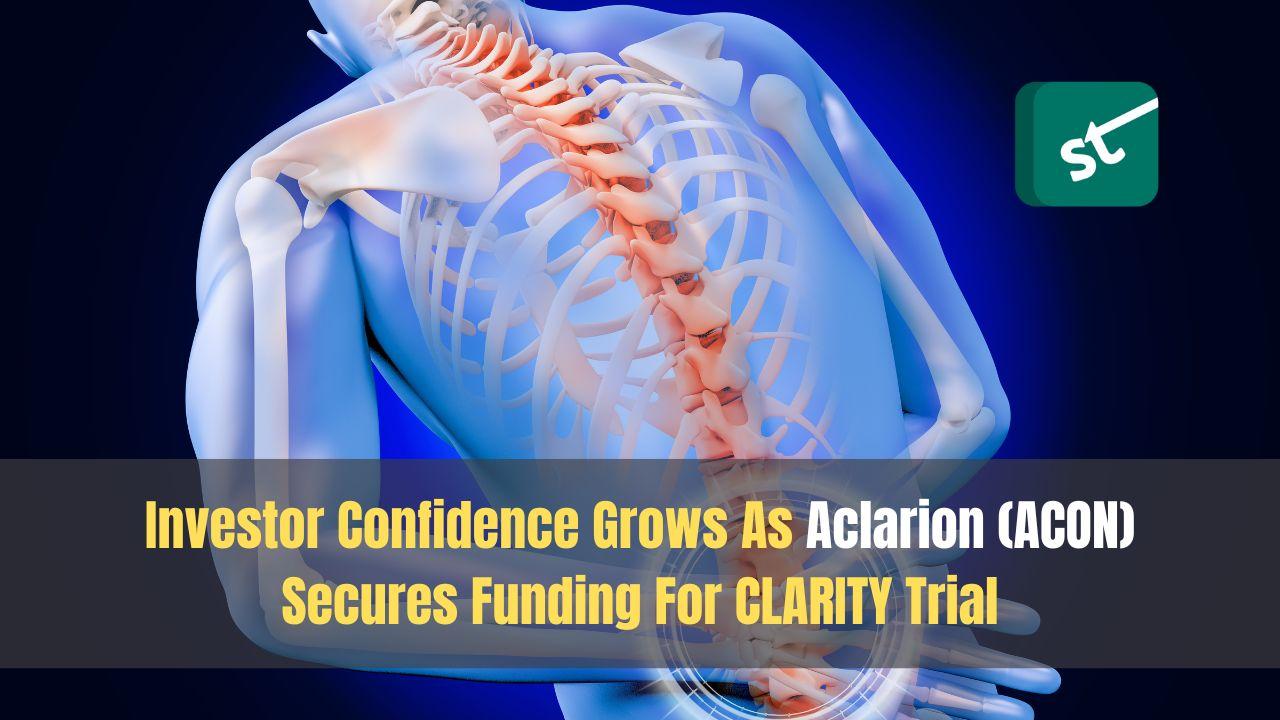 Investor Confidence Grows As Aclarion (ACON) Secures Funding For CLARITY Trial